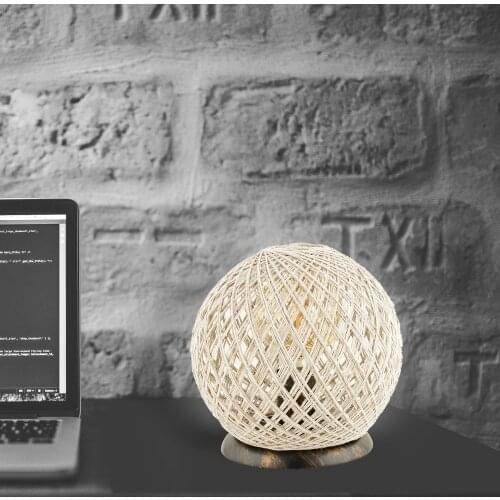Saint Belisama Pallina Globe Lampshade Jute Silver