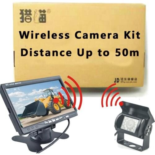 Wireless rear view night vision camera 24 voltage truck reverse system