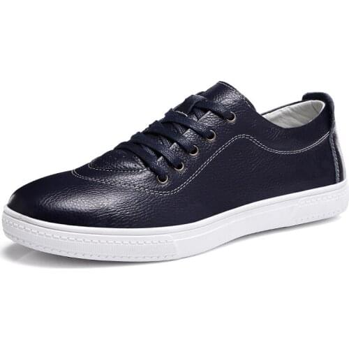 Brand Men Leather Casual Shoes Fashion Sneakers Men Shoes