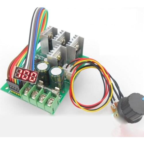 15KHZ 1200W 20A DC6V-60V PWM Digital display dial Brush motor governor driver speed controller