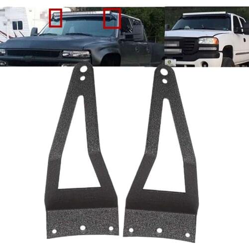 For 1999-2015 Ford F250 52 Inch Curved Straight LED Light Bar Roof Mounting Brackets Holder