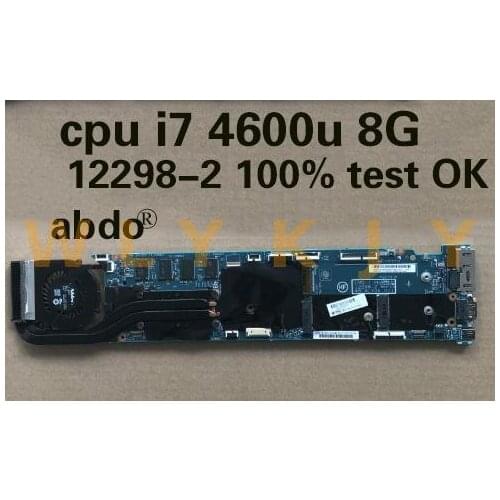 For Original laptop Lenovo ThinkPad X1 CARBON TYPE 20A7 20A8 motherboard mainboard i7 i7-4600 CPU 8GB with fan FRU 00UP985