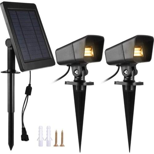 Double Head Solar Spotlight 20 Leds Solar Garden Lamp Landscape lighting Outdoor Waterproof Solar Lights For Yard With Two Modes