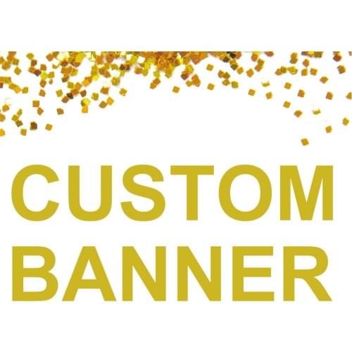 Custom Party Banner Personalized Wedding Banner Glitter Gold Silver Letter Banner For Wedding Baby Shower Birthday Party Banner