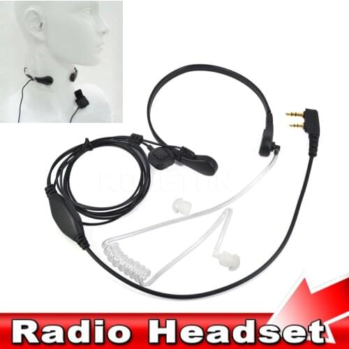 Kebidu Throat Microphone Throat Vibration Headset For Two Way Radio BaoFeng UV-5R UV-B5 UV-B6 BF-888S TG-UV2 KG-UVD1P