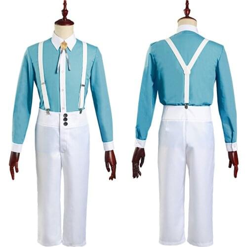 Kemono Jihen Akira Cosplay Costume Outfit Shirt+Pants Full Set Halloween Carnival Suit