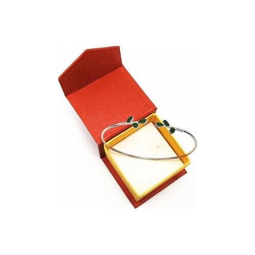 Leaf Charm Bangles Fashion Woman Bracelet Argent For Girls Party Luxury Jewelry Gifts