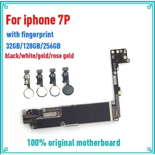 32GB / 128GB / 256GB for iphone 7 Plus Motherboard With Touch ID/Without Touch ID,Free iCloud for iphone 7Plus 7P Mainboard