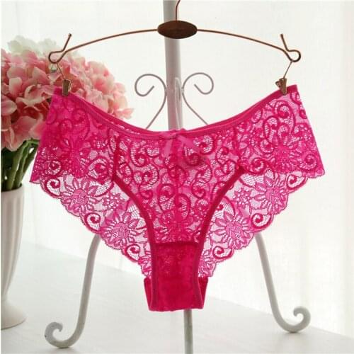 Fashion High Quality Lace Womens Panties Transparent Underwear Women Soft Briefs Sexy Lingerie Plus Size
