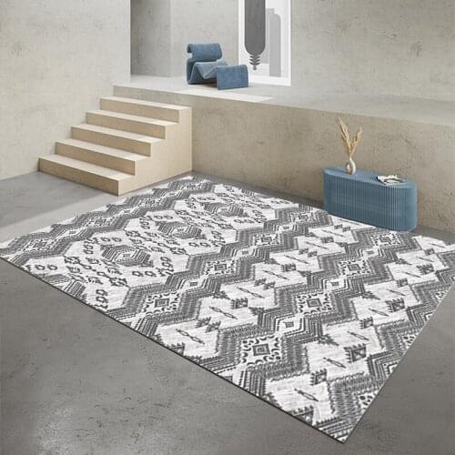 Moroccan Stripe Washable Carpet For Home Living Room Decor Sofa Floor Large Rugs Bedroom Simplicity Anti-Slip Rectangle Carpets