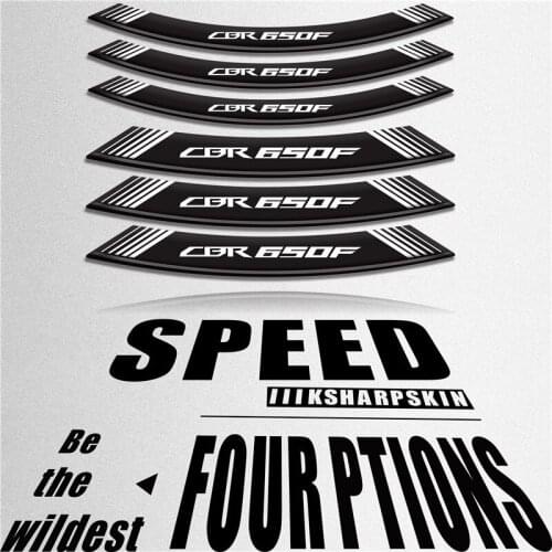 New sale Motorcycle inner wheel Stickers rim reflective decoration logo decals moto car accessories For HONDA CBR650F cbr 650f