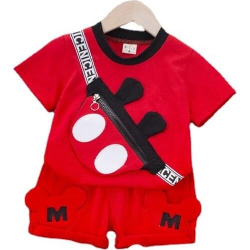 New Baby Boys Girl Summer Cotton Clothes Children T Shirts Cartoon Shorts 2Pcs/sets Infant Kids Fashion Trend Toddler Tracksuits