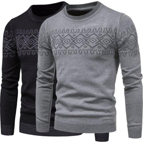 New Mens Autumn winter Clothing Long-Sleeved Crew-Neck Fashion Sweaters Bottoming Shirt Mens Sweater