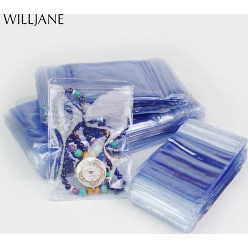 Wholesale 100pcs Ring Bracelet Jewelry Packaging Bags PVC Zip Lock Self Seal Resealable Anti-oxidation Jade Pearl Pack Pouches
