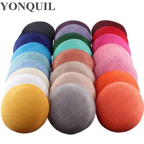 Imitation Sinamay Nice Fascinator Base 15 CM Making For Women Wedding Party Fascinator Hats Ladies DIY Hair Accessories Fedora