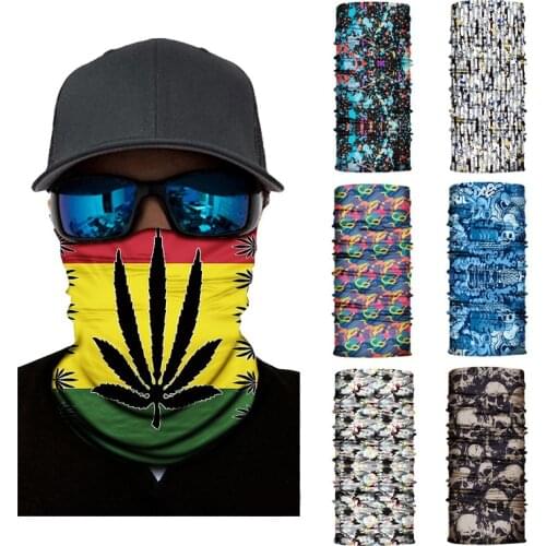Outdoor Windproof Neck Face Warmer Magic Scarf Buffs Bandanas Tube Multi Function Headscarf Halloween Headband Hijab Mask