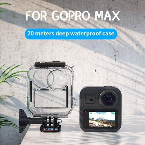 Kebidumei Waterproof Housing Case for GoPro MAX Diving Protection Underwater Dive Cover for Go Pro Max Camera Accessories