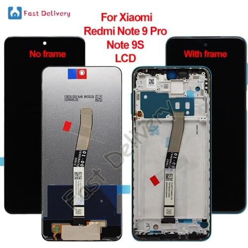 For Xiaomi Redmi Note 9S Note 9 Pro LCD Display Touch Screen Digitizer Assembly For Redmi Note 9 Pro Note 9S lcd Replacement