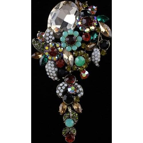 Zlxgirl hot sale vintage flower brooch bridal jewelry best vintage Christmas gifts womens wedding Scarf pins