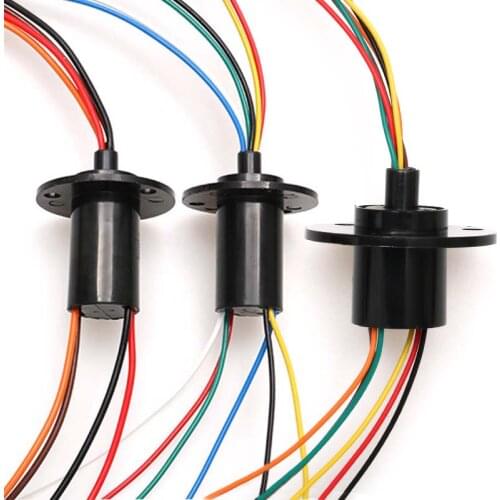 Wind Power Slip Ring 2/3/4/5/6/12 Channel 5/10/15/30A Rotate Dining Table Electric Collector Rings Diameter 22/31MM Capsule