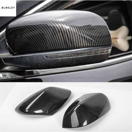 2pcs/lot ABS carbon fiber grain Rear view mirror decoration cover for 2014-2016 Jeep Cherokee
