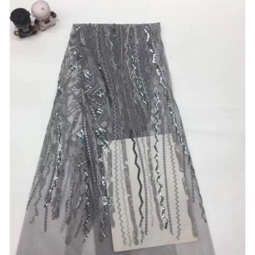 5yards/bag Embroidery sequins diagonal stripe pattern 4 color optional fabric used for wedding dress design XX516