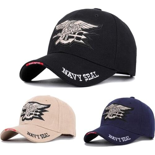 2019 New High Quality Badge Embroidery Baseball Cap NAVY SEAL Casual Hat Spring Man Woman Cotton Adjustable Dad Hat Male Trucker