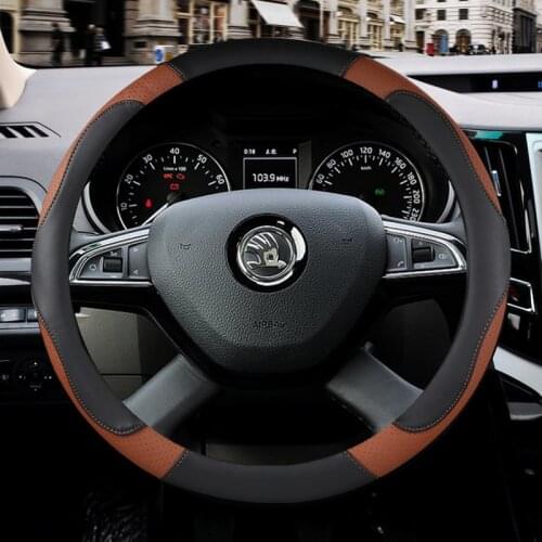 Breathable Fabric Braid Auto Steering Wheel Cover Auto steering wheel protective Decoration accesorios coche araba aksesuar