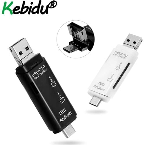 D-178 Type C & Micro USB & USB 3 In 1 OTG Card Reader High-speed USB2.0 Universal OTG TF/SD For Android Computer Extension Head