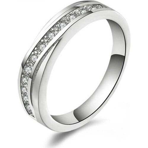 Europe and the United States female section of the new ring exquisite craft special A zircon ring explosion models special # 75