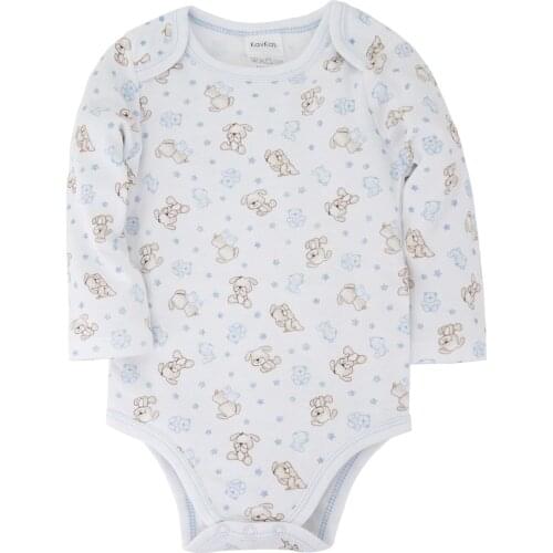 Kavkas Rompers Playsuits Boy Clothes Set Newborn Spring And Autumn Bear Printing Long Sleeve Baby Bodysuit body bebé