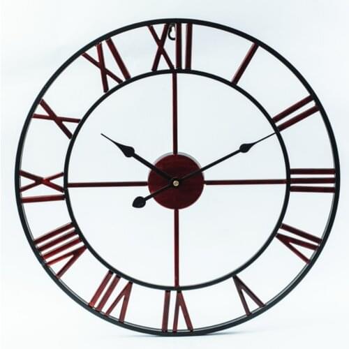 3D Creative Handmade Oversized Retro Rustic Decorative Luxury Circular Art Big Gear Wooden Vintage Large Clock On The Wall