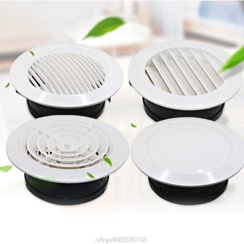 Air Vent Grill Cover Home Wall Ceiling Diffuser Exhaust Easy Air Flow Round Ventilation Ducting Hose Covers 3/5 JE30 21 Dropship