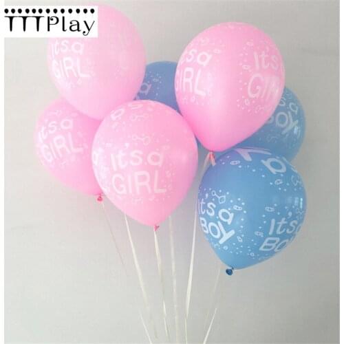 10pcs/lot 12Inch "Its a Boy" And "Its a Girl" Latex Balloon For Wedding Birthday Baby Shower Party Decoration Blue Pink Colors