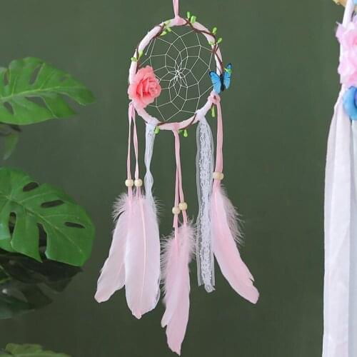 Indian Style Dreamcatcher Handmade Wind Chimes Hanging Pendant Dream Home Wall Art Hangings Decorations