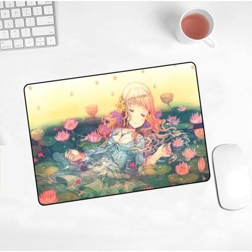 Cartoon Girl New Hot Sell MousePad Anime Kawaii Lovely Anti-slip Office Decoration Desk Mat Keyboard Pad Skipoem