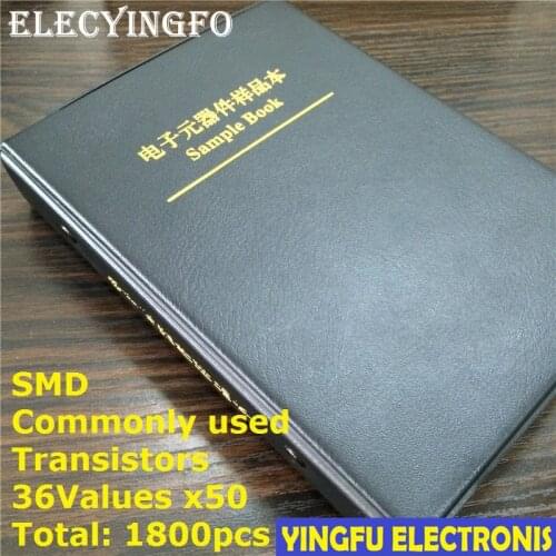 36 kinds x50 commonly used SMD Transistor Assortment Kit Assorted Sample Book