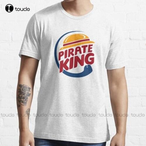 New Pirate King One Piece Luffy Burgers Burger T-Shirt Cotton Tee Shirt S-5Xl Unisex mens funny tee shirts
