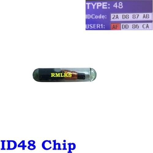 New Blank ID48 TP08 Transponder Chip Key for KD X2 Transponder Glass Chp Unlock Car Key Chip For Volkswagen