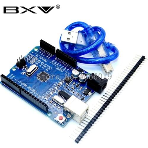 One set UNO R3 CH340G+MEGA328P Chip 16Mhz For UNO R3 Development board + USB CABLE