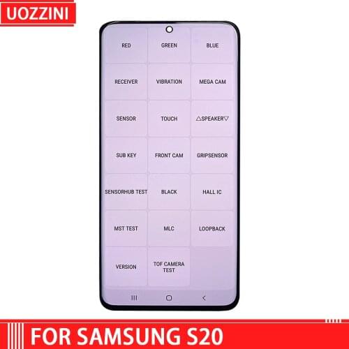 Original Super AAA++ LCD For Samsung S20 LCD G980 LCD S20 Ultra LCD Display Touch Screen Digitizer Replacement Repair 100% Teste
