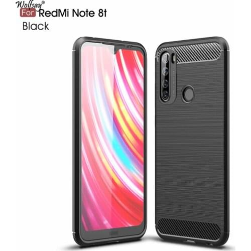 Wolfsay Anti-knock Cover For Xiaomi Redmi Note 8T Case Soft TPU Brushed Mobile Phone Fundas Coque Case For Xiaomi Redmi Note 8T