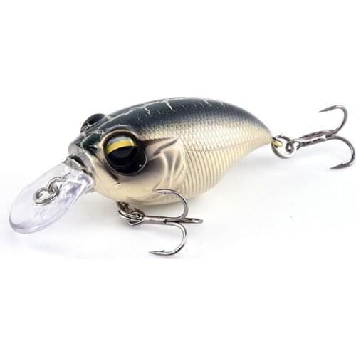 Lutac New Product Crank Bait 40mm 9g ABS Plastic Artificial Hard Lure Origin Hook Long Casting Floating Fishing Tackle