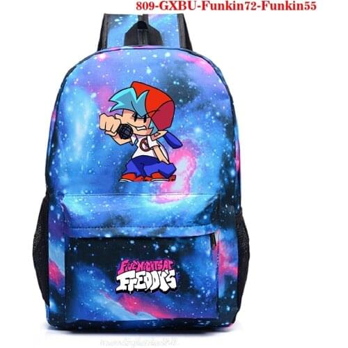 Anime Friday Night Funkin Backpack Schoolbag Casual Backpack Students Bookbag School Bag Mochila Teenager Bags Travel Rucksack