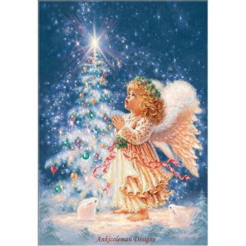 Counted Cross Stitch Kits Needlework Embroidery - Crafts 14 ct Aida DMC Color DIY Arts Handmade Home Decor - My Christmas Wish