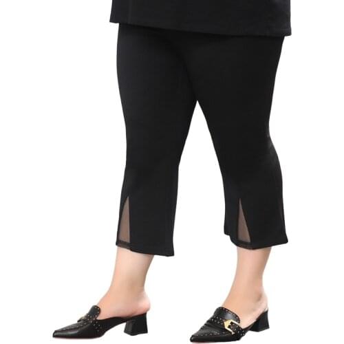 Plus Size Bottoms Women Clothing Pants Cropped Trousers Oversized 5XL 7XL Streetwear Pantalones De Mujer Short Casuais Free Ship