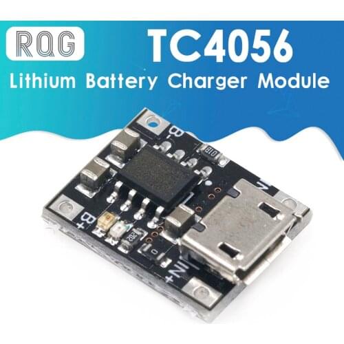 10PCS Single Cell Lithium Battery Charging Charger Module 1A 5V-6V 4.2V TC4056 TC4056A Micro USB Power Supply Board TP4056