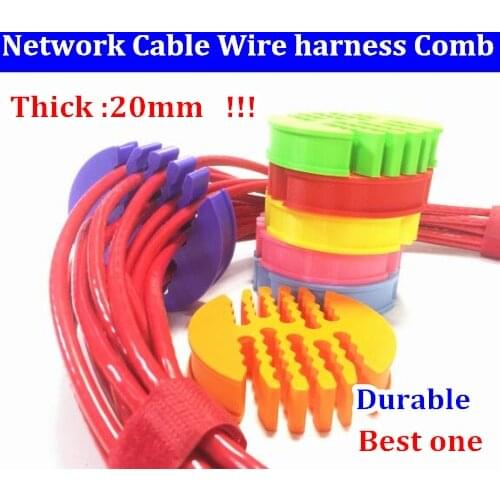 36holes Network cable Organizer comb 20mm Thick router network cabinet machine room wire tools for category 5/6 network