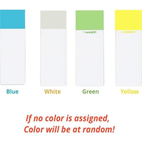 50pcs Color Microscope Glass Blank Slides Reusable Laboratorial Microscope Lab Consumables Slides