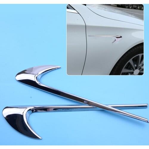 ABS 1 Pair Silver Side Air Vent Fender Fit for Benz A B C E CLA GLA GLC GLE GLS W204 W205 W212 W213 X156 X253